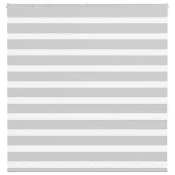 vidaXL Zebra rolgordijn 145x150 cm stofbreedte 140,9 cm, Verzenden, Nieuw, Grijs