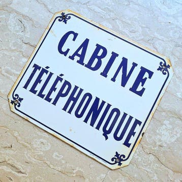 Emaillerie Alsacienne - Telefooncel - Emaille bord - Metaal