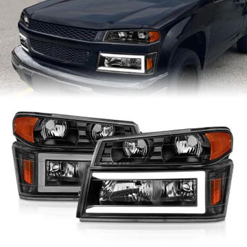 ANZO 04-12 GM Colorado/Canyon/I-Series Crystal Headlights -, Ophalen of Verzenden, Nieuw