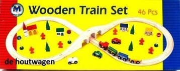 Houten Treinbanen Complete Sets met bruggen, stations e.d., Kinderen en Baby's, Speelgoed | Houten speelgoed, Ophalen of Verzenden