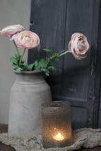 Zijden Ranonkel tak pastel pink 38 cm, Ophalen of Verzenden, Nieuw