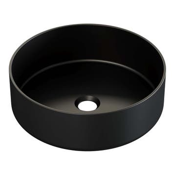 Brauer Circle Waskom - Rond - 36 cm - Keramiek - Mat - Zwart, Ophalen of Verzenden, Nieuw