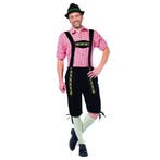 Lederhosen Johan lang zwart, Verzenden, Nieuw, Feestartikel
