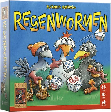 Regenwormen - Dobbelspel | 999 Games - Dobbelspellen, Verzenden, Nieuw
