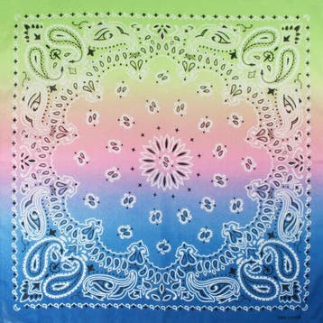 Haarband Bandana Zakdoek 55cm – Paisley Print - Pastel –, Nieuw