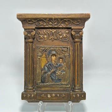 Icoon - Moeder Gods - Hout