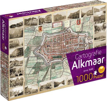 Cartografie Alkmaar Puzzel (1000 stukjes) | Tuckers Fun, Verzenden, Nieuw