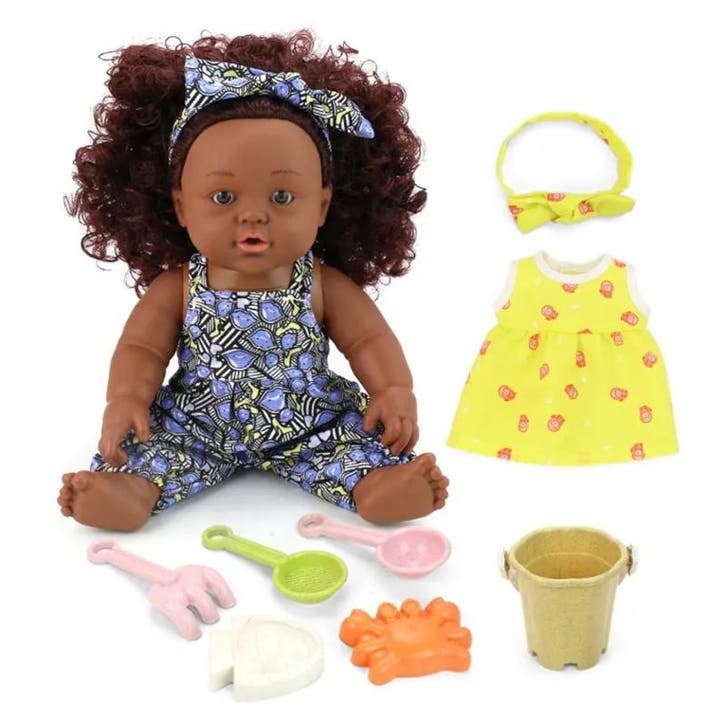 Sally Fay African Doll Strandspeelgoed, Sally Fay Afrikaa..., Kinderen en Baby's, Speelgoed | Poppen, Overige typen, Nieuw, Ophalen of Verzenden