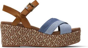 Toms Willow Dames Wedge - Navy - Maat 41, Verzenden, Nieuw