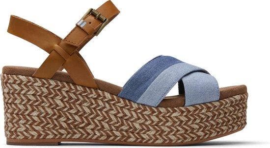 Toms Willow Dames Wedge - Navy - Maat 41, Kleding | Dames, Schoenen, Verzenden