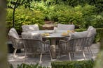 Puglia Donato low dining tuinset 160xH69 cm 7 delig, Ophalen of Verzenden, Nieuw