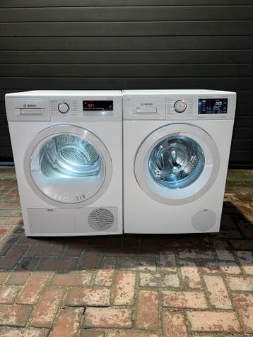 TOPDEAL! BOSCH 8KG IDOS WASMACHINE BOSCH 8KG WARMTEPOMPDROGR, Energieklasse A of zuiniger, 1200 tot 1600 toeren, Minder dan 85 cm