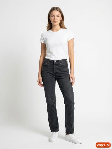 Levis Jeans Dames maat WW30 / L34 Zwart Vintage, Ophalen of Verzenden, Nieuw