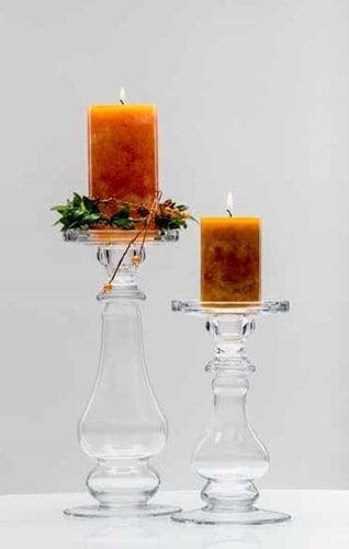 Shine glazen candle holder laagste 21x11,5 cm, Ophalen of Verzenden, Nieuw