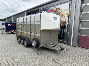 Ifor Williams veewagen dubbeldek | 434x178x212 - 3500 | 2017, Gebruikt, Aluminium, Overige typen