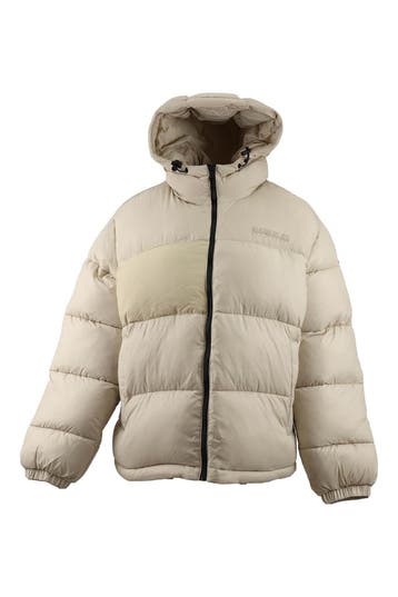 Napapijri Winterjas in maat L Beige, Napapijri, Verzenden, Zo goed als nieuw, Beige