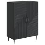 vidaXL Dressoir Zwart 66 x 34,5 x 89,5 cm Bewerkt hout, Verzenden, Nieuw, Overige houtsoorten, Minder dan 50 cm
