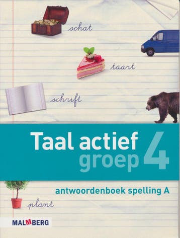 Taal Actief versie 4 Antwoordenboek Spelling 4A, Verzenden, Nieuw
