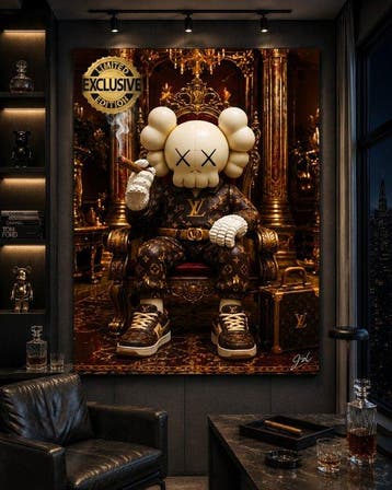 JZL - [XL] KAWS LEGO King — Louis Vuitton Monogram Edition, Nieuw