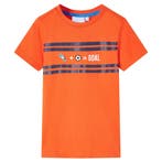 vidaXL Kindershirt 128 donkeroranje, Verzenden, Nieuw