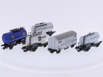 Schaal H0 Liliput 25043, 25048, 25340 met Roco 44114 set..., Gebruikt, Gelijkstroom, Overige typen, Ophalen of Verzenden