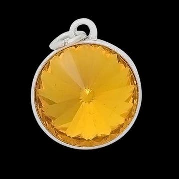 Geboorte steen hanger prachtig kristal facet 18 x 12mm No..., Ophalen of Verzenden, Nieuw, Kraal