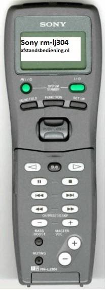 Afstandsbediening Sony rm-lj304 rm-lj301, Ophalen of Verzenden, Nieuw, Origineel