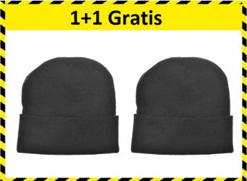 Benson Warme Beanie Muts - One Size - Grijs 1+1 Gratis, Verzenden, Nieuw, Benson