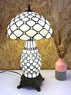 Tafellamp - Elegante amberkleurige parel met 2