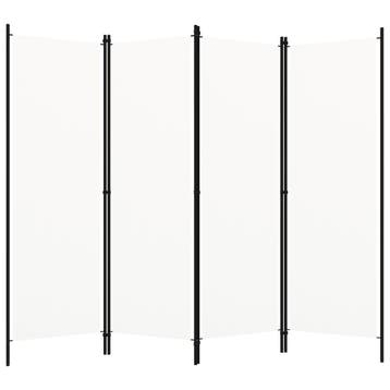 Kamerscherm 200x180cm Wit | Retourdeal 33% Korting, Huis en Inrichting, Ophalen of Verzenden, Zo goed als nieuw