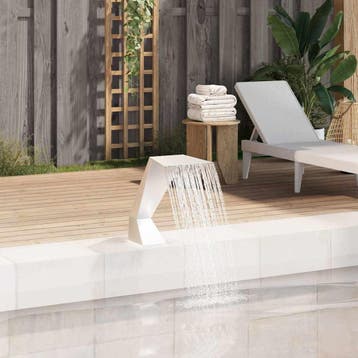 vidaXL Zwembadfontein 64x30x52 cm roestvrij staal, Tuin en Terras, Verzenden, Nieuw