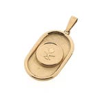 Roségouden hanger met embleem van Saudi Arabië, Ophalen of Verzenden, Gebruikt, Goud, Overige merken