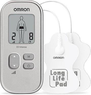 Omron TENS E3 Intense Elektrodentherapie apparaat Zilver, Verzenden, Nieuw