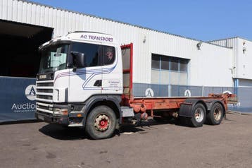 Veiling: Vrachtwagen Chassis Scania R460 Diesel 460pk 1997, Scania, Wit, BTW verrekenbaar, Handgeschakeld