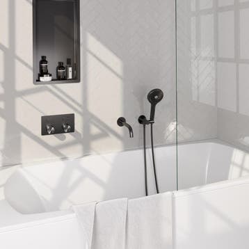 Brauer Gunmetal Carving Thermostatische Inbouw Badkraan, Doe-het-zelf en Verbouw, Sanitair, Ophalen of Verzenden, Nieuw