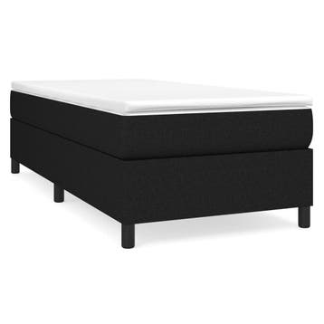 Bedframe stof zwart | Tweedekansje | OP=OP, Eenpersoons, Zwart, Ophalen of Verzenden, Zo goed als nieuw