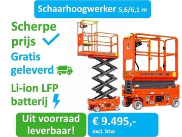 De kleine hoogwerker voor installatiewerk en onderhoud, Verzenden