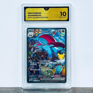 Pokémon Graded card - Salamence ex 156 - 30th Anniversary –, Nieuw