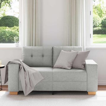 vidaXL Loveseat Wolkengrijs 160 cm Stof, Verzenden, Nieuw, Stof, 150 tot 200 cm
