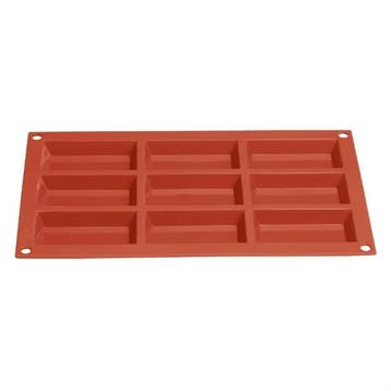 Silicone Cakevorm | 9 cakes | 29(L)x17,1(B)x1,3(H)cm, Verzenden