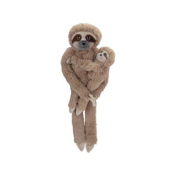 Nature Planet luiaard knuffel - pluche - hangend - 48 cm, Verzenden, Nieuw