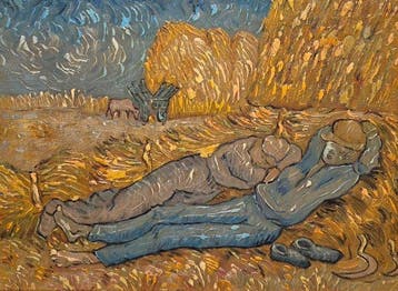 Franse school (XX) - La siesta, da Van Gogh