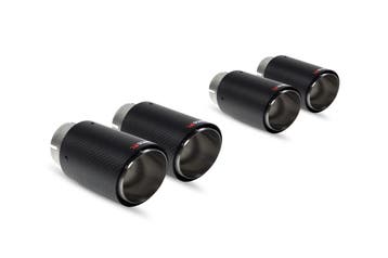Ascari-upgradekit | Quad 100 mm koolstofvezel Ascari-afwerki, Verzenden, Nieuw