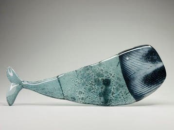 Studio Habrat - Beeldje - Whale - Glas