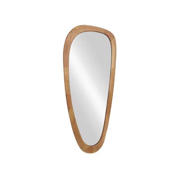 Wandspiegel ORGANIC 120 cm massief hout eikenhoutlook -, Huis en Inrichting, Woonaccessoires | Spiegels, Ophalen of Verzenden