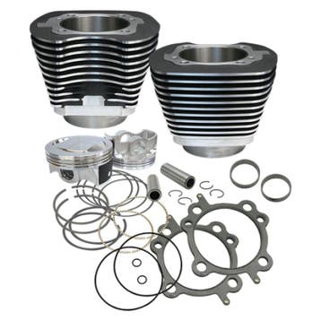 S&S Cycle 99-06 BT 97in Big Bore Cylinder Kit - Wrinkle, Ophalen of Verzenden, Nieuw