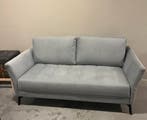 2zits licht blauwe bank comfortabel bankstel sofa meubel, Ophalen, 150 tot 200 cm, Blauwe 2zits bank, 75 tot 100 cm
