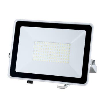 LED bouwlamp - Wit - 100W - 8000 lumen - Met beugel, Tuin en Terras, Buitenverlichting, Verzenden, Wandlamp, Netvoeding, Led
