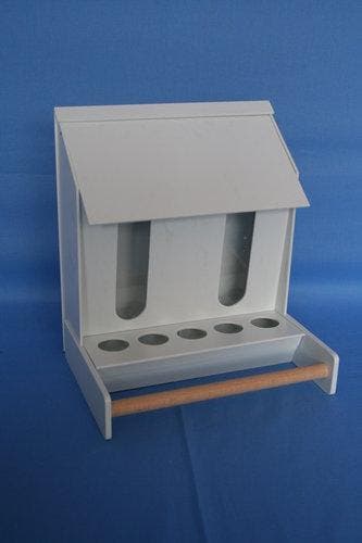 3033 Parkieten voederautomaat 25 cm 2 vakken, Ophalen of Verzenden, Nieuw