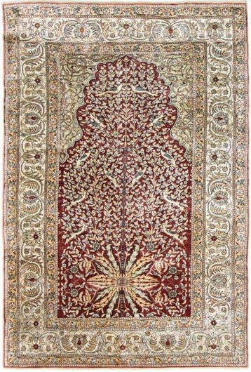 Anatoli Kaysei Zuivere zijde op zijde - Vloerkleed - 150 cm, Nieuw
